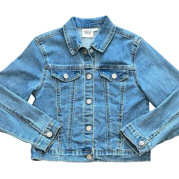 Looney Tunes Kids Tweety Bird Denim Jacket Medium 7/8 - Picture 2 of 3